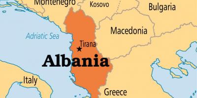 Албанија карта земље