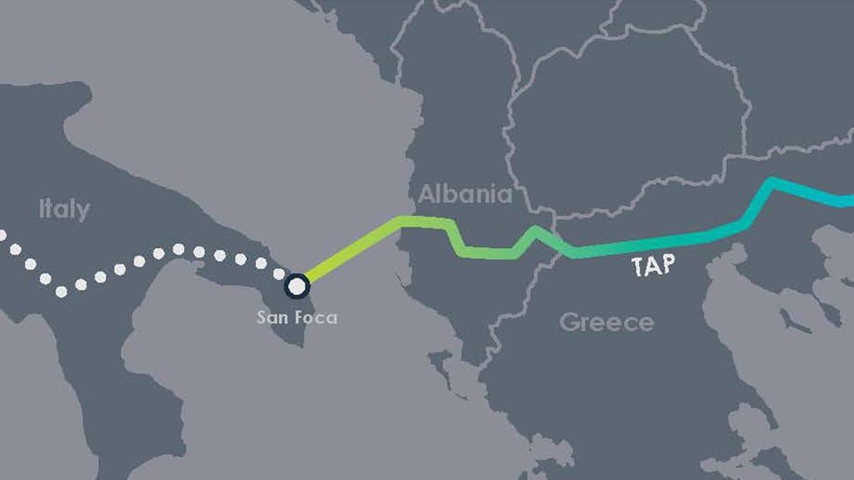 карта додирните Албанија