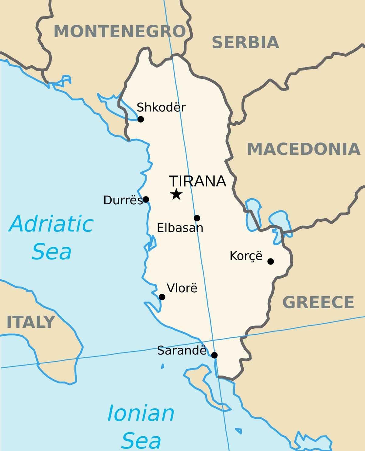 карта саранда Албанија