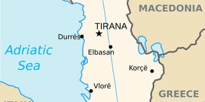 Карта саранда Албанија
